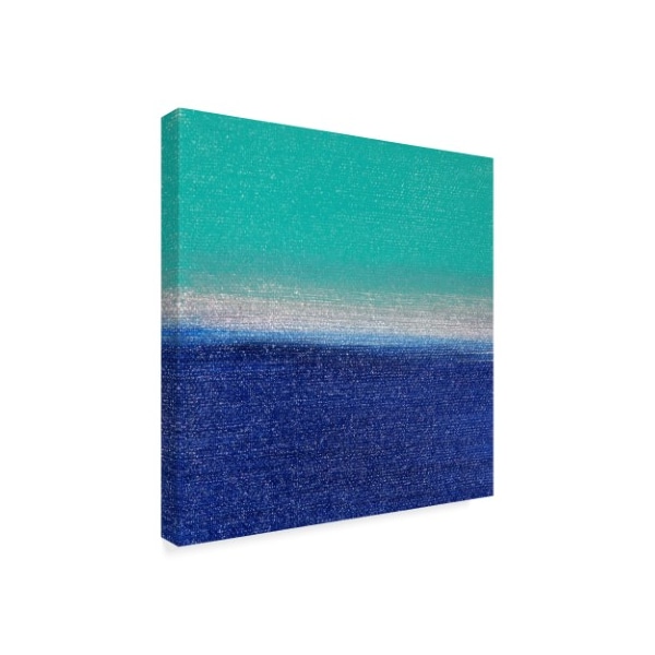 Hilary Winfield 'Sunsets Turq Blue' Canvas Art,24x24